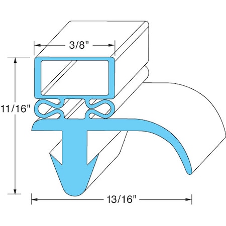 Prince Castle Door Gasket 25 5/8" X 27" 10310-44